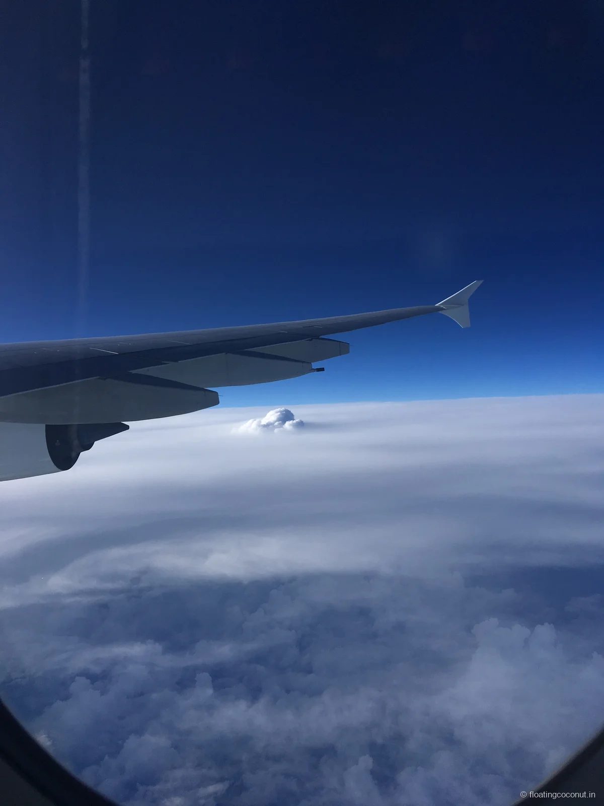 The sky was clear, flying across continents did definitely give us different and interesting views.